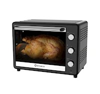 Horno Eléctrico negro 55 litros c/rosticero HEB55R Imaco